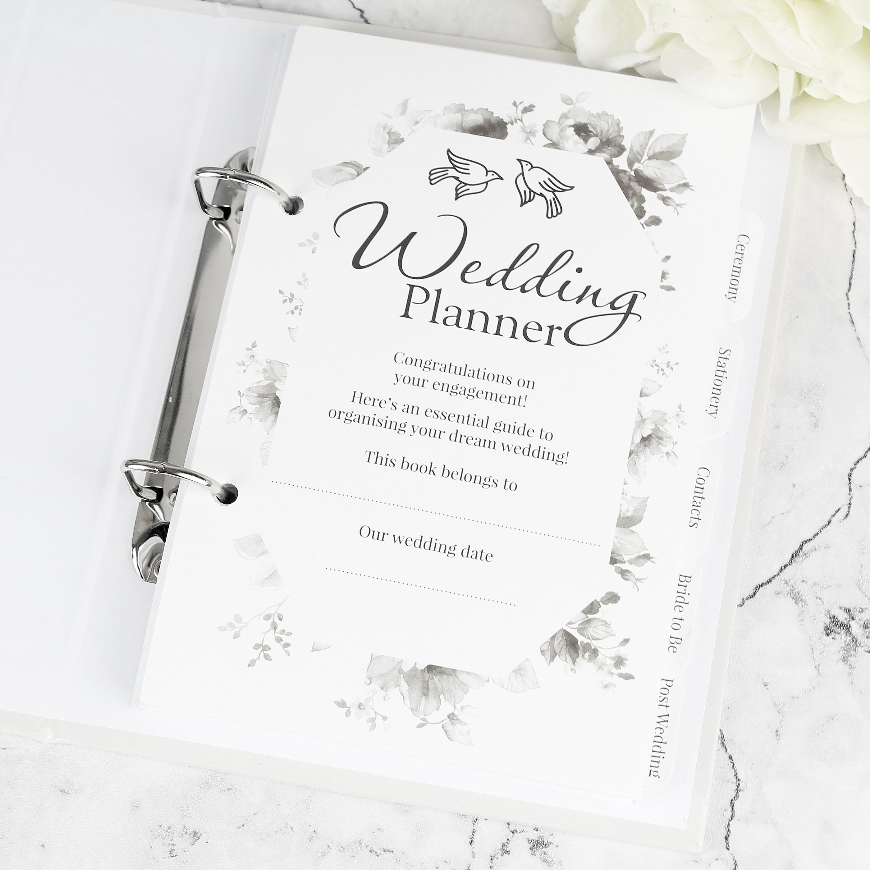 Personalised Botanical Border Wedding Planner