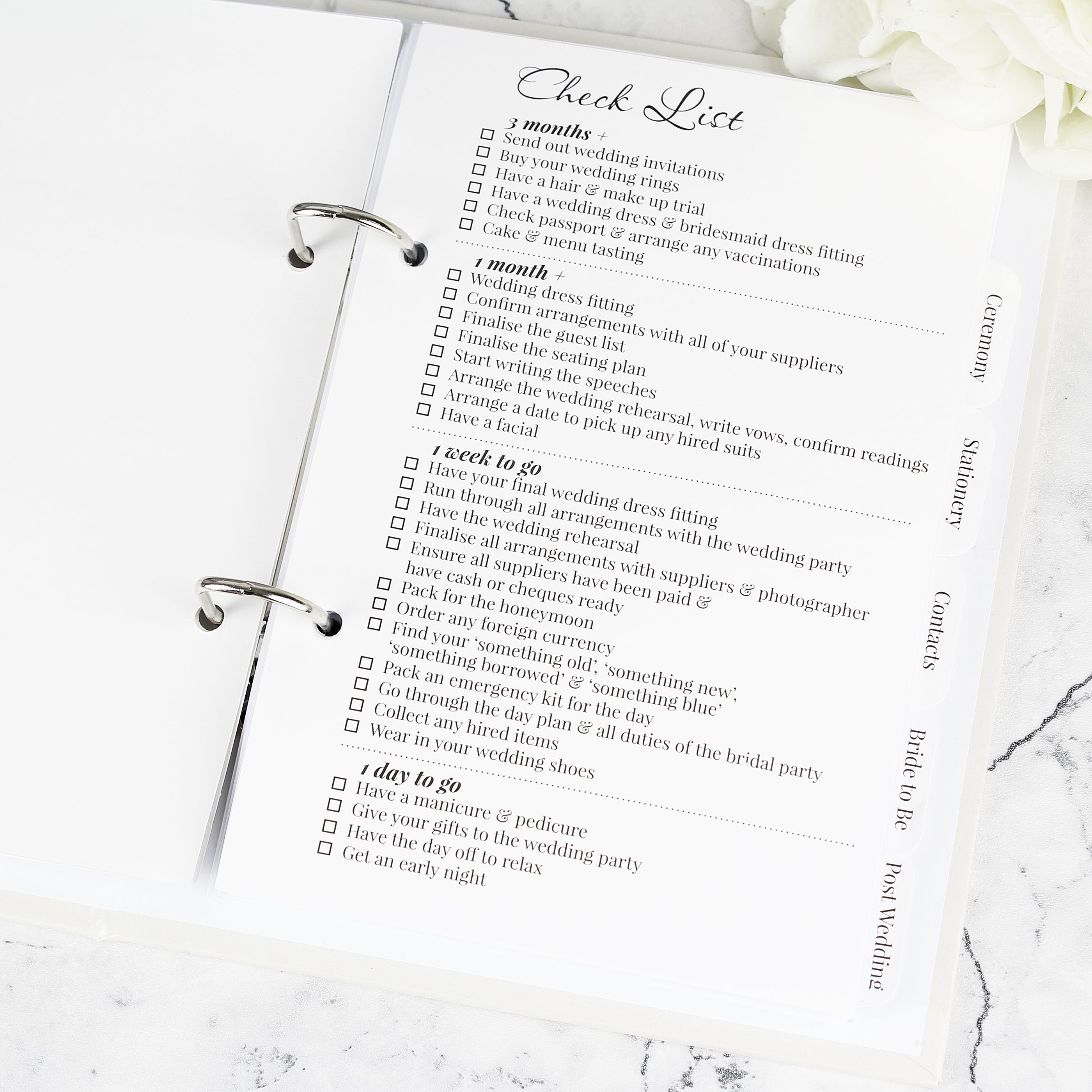 Personalised Botanical Border Wedding Planner