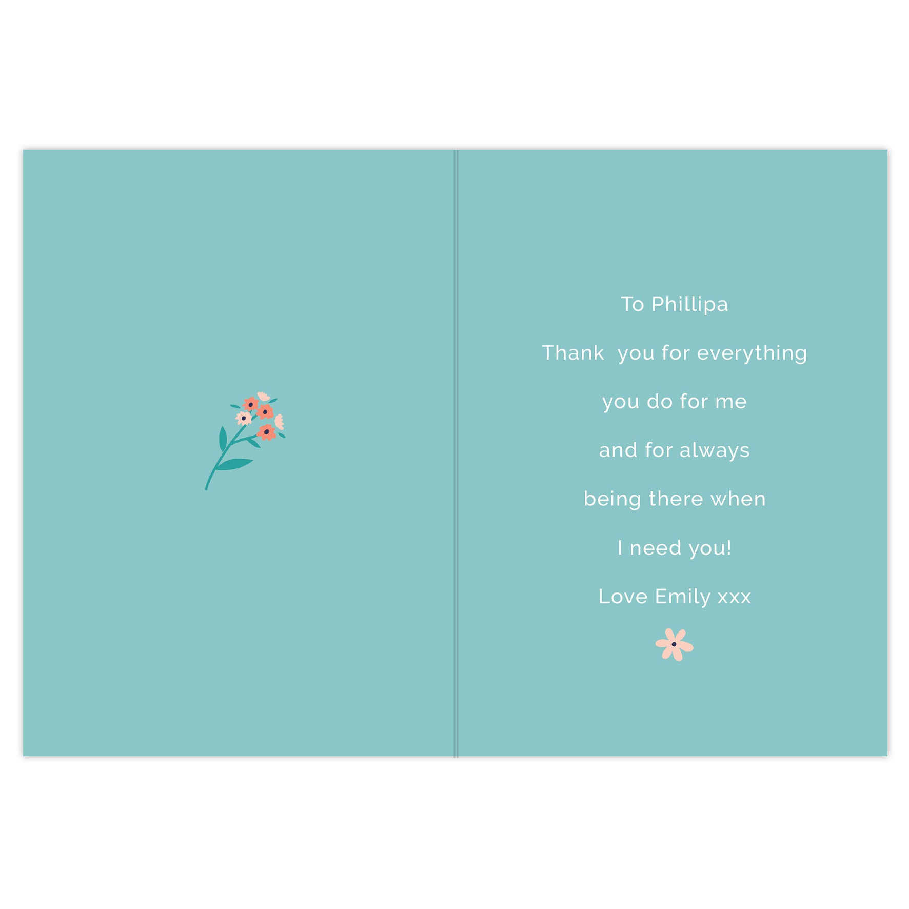 Personalised You're Like A Mum To Me Card
