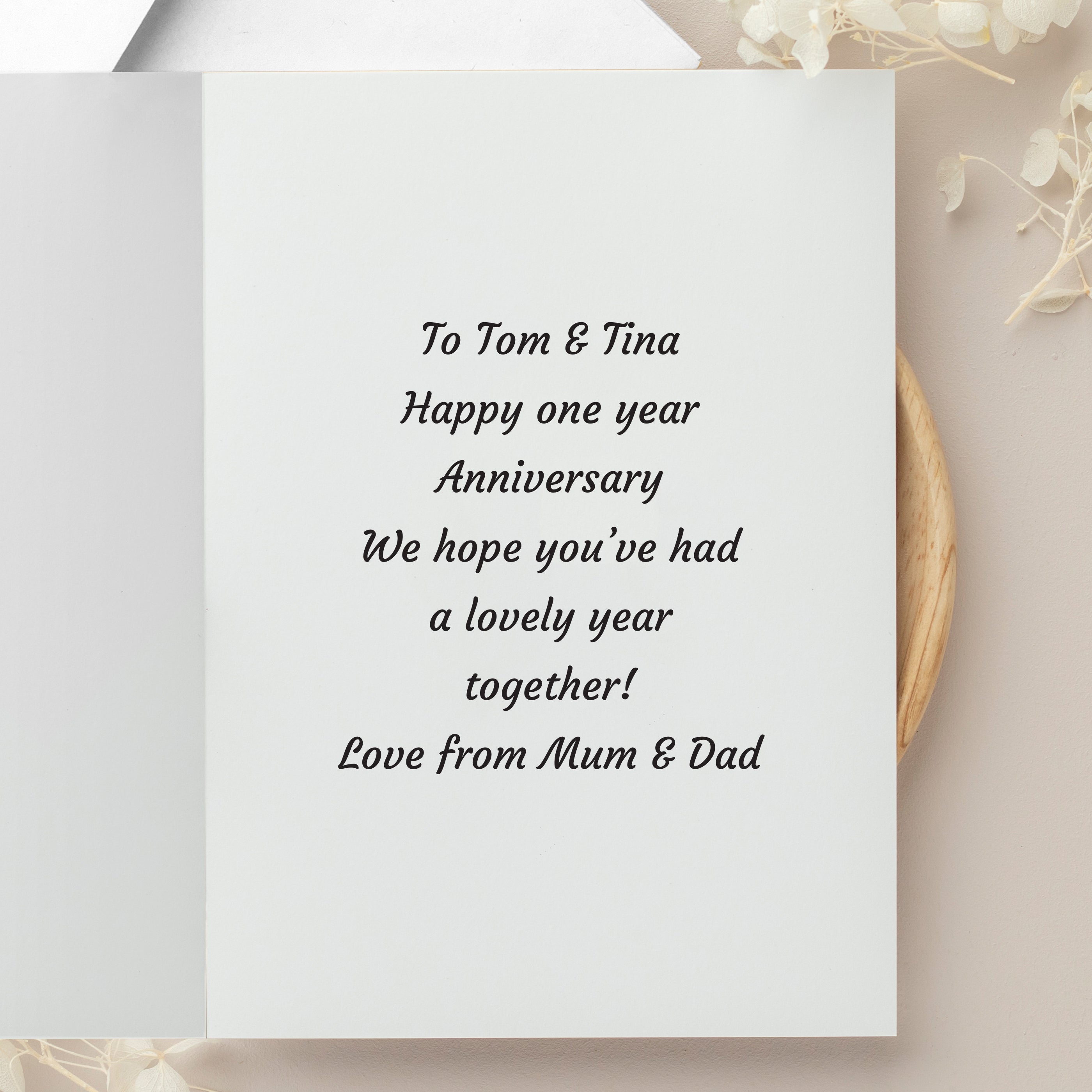 Personalised Photo Upload Card - Display Font