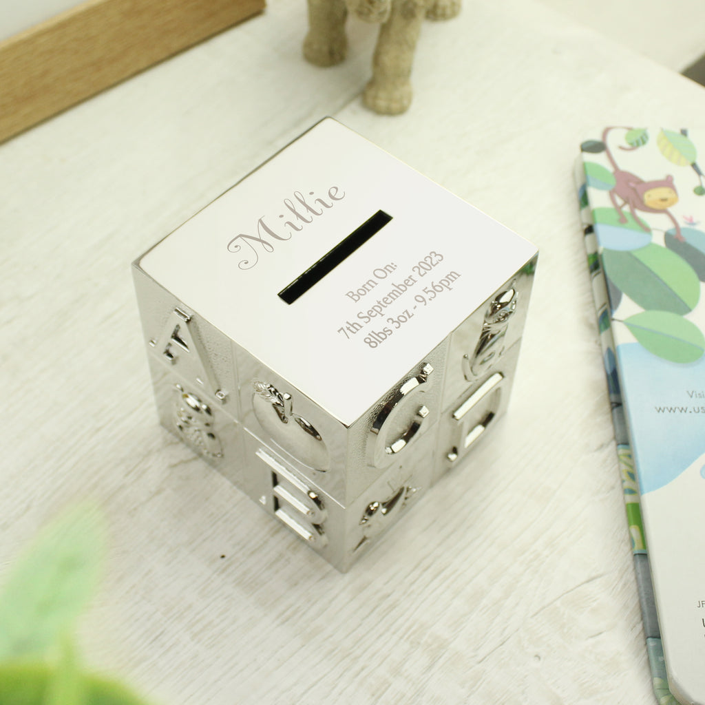 Personalised Bold ABC Money Box