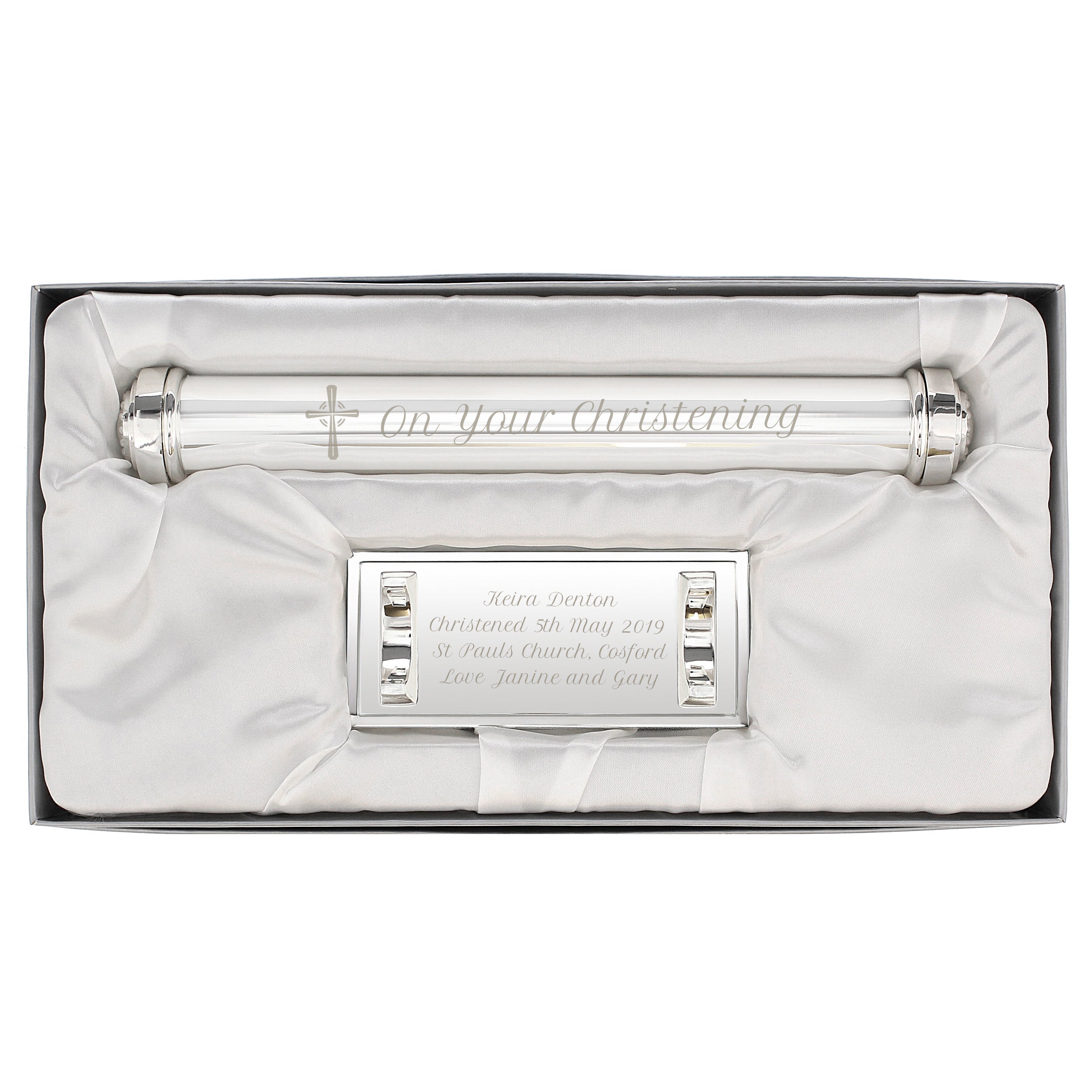 Personalised On Your Christening Certificate Holder