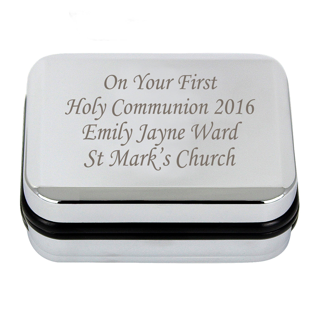 Personalised Box with Silver Cross Necklace