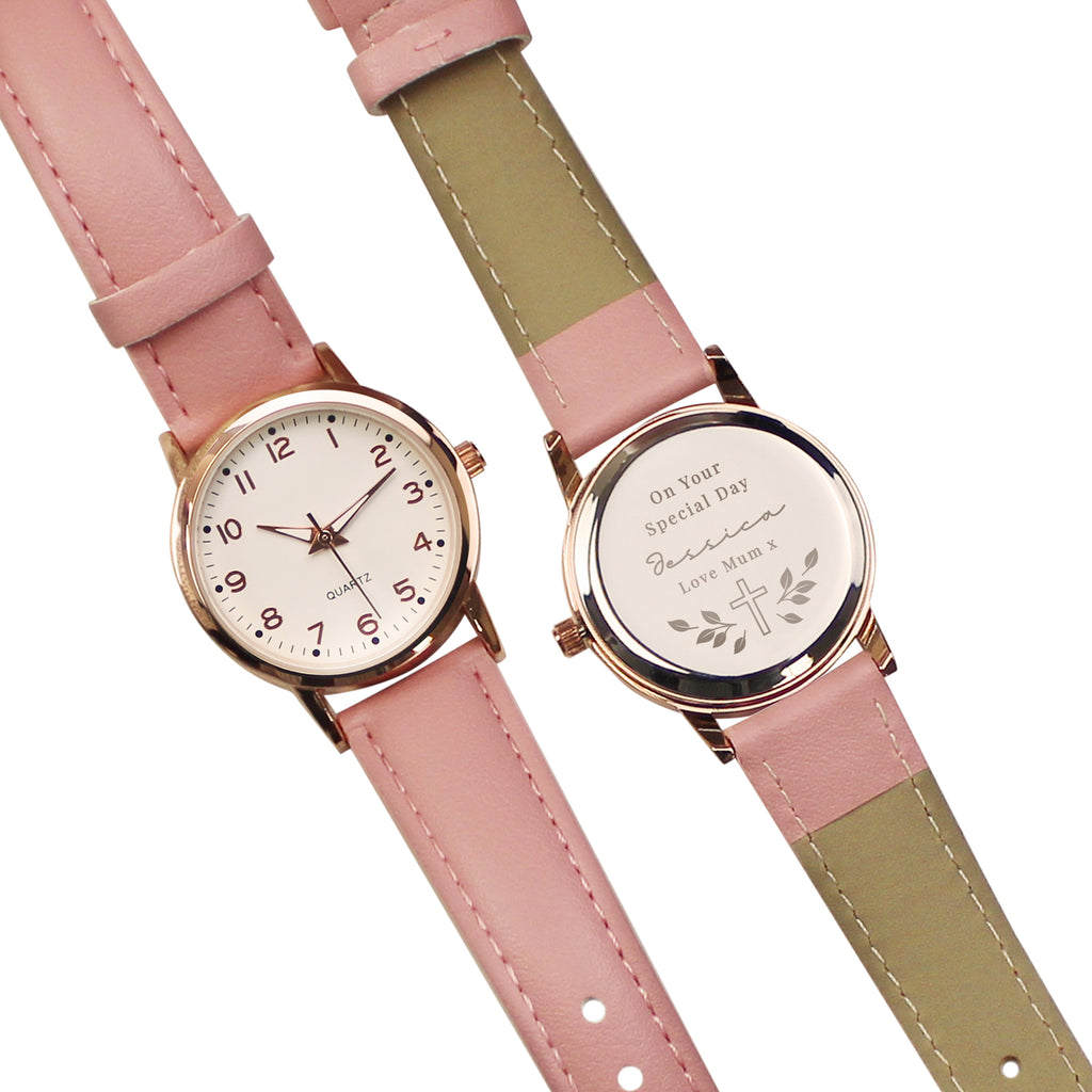 Personalised Holy Communion/Christening Pink Watch