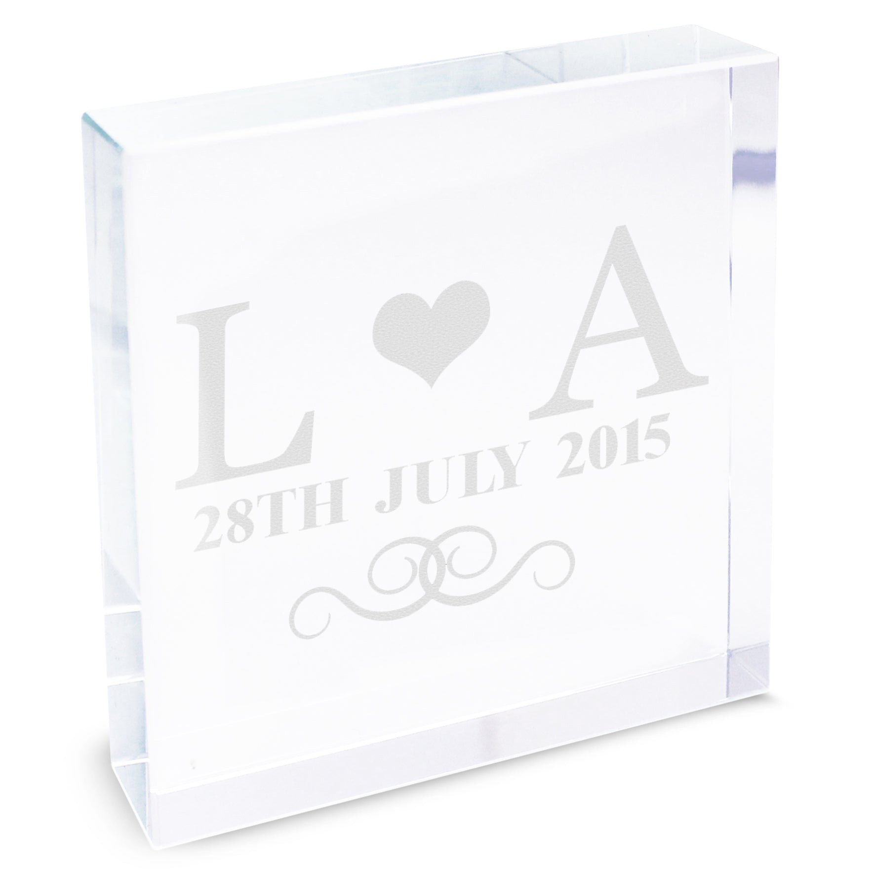 Personalised Monogram Crystal Token