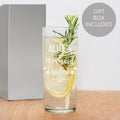Personalised Mermaid Water Hi Ball Glass