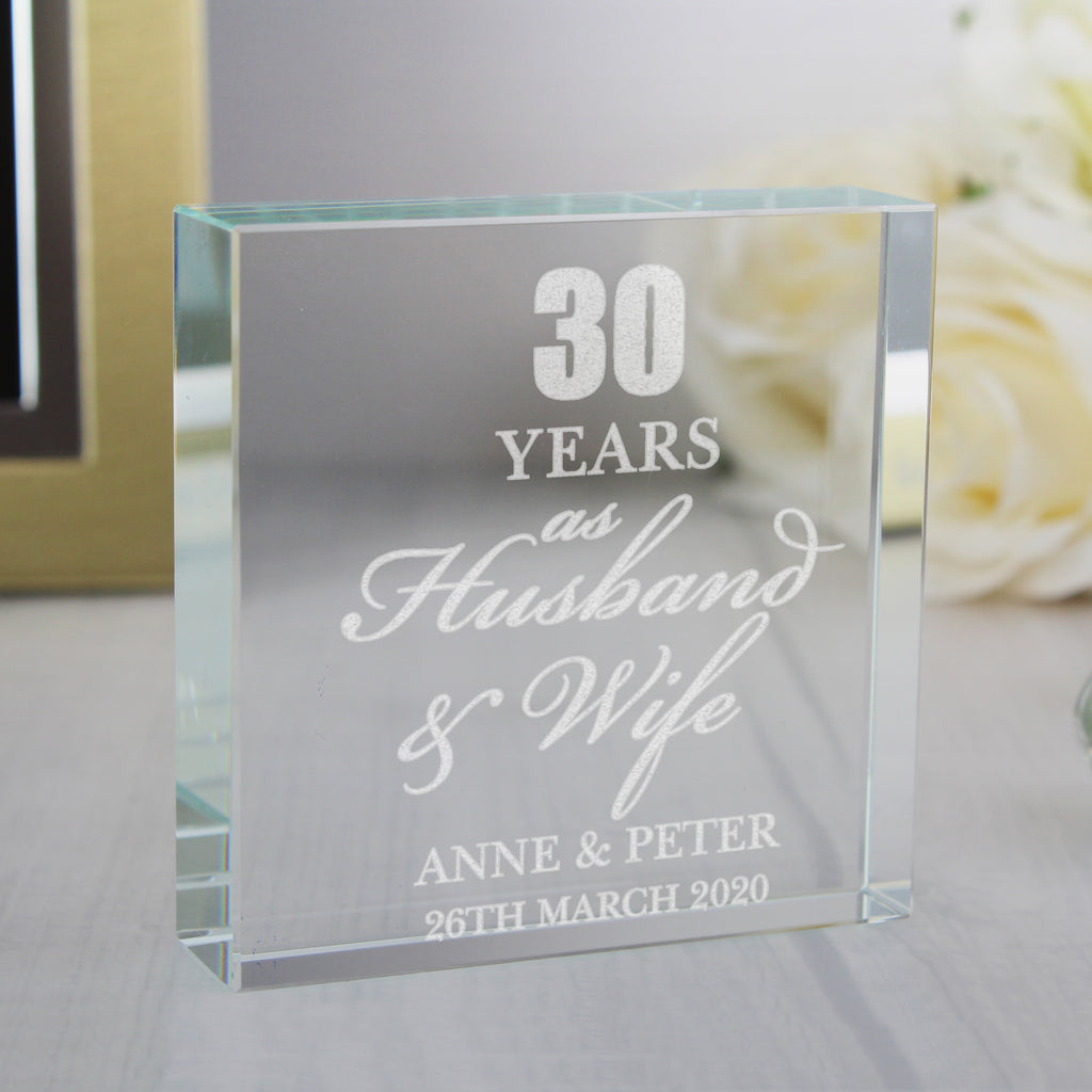 Personalised Anniversary Crystal Token