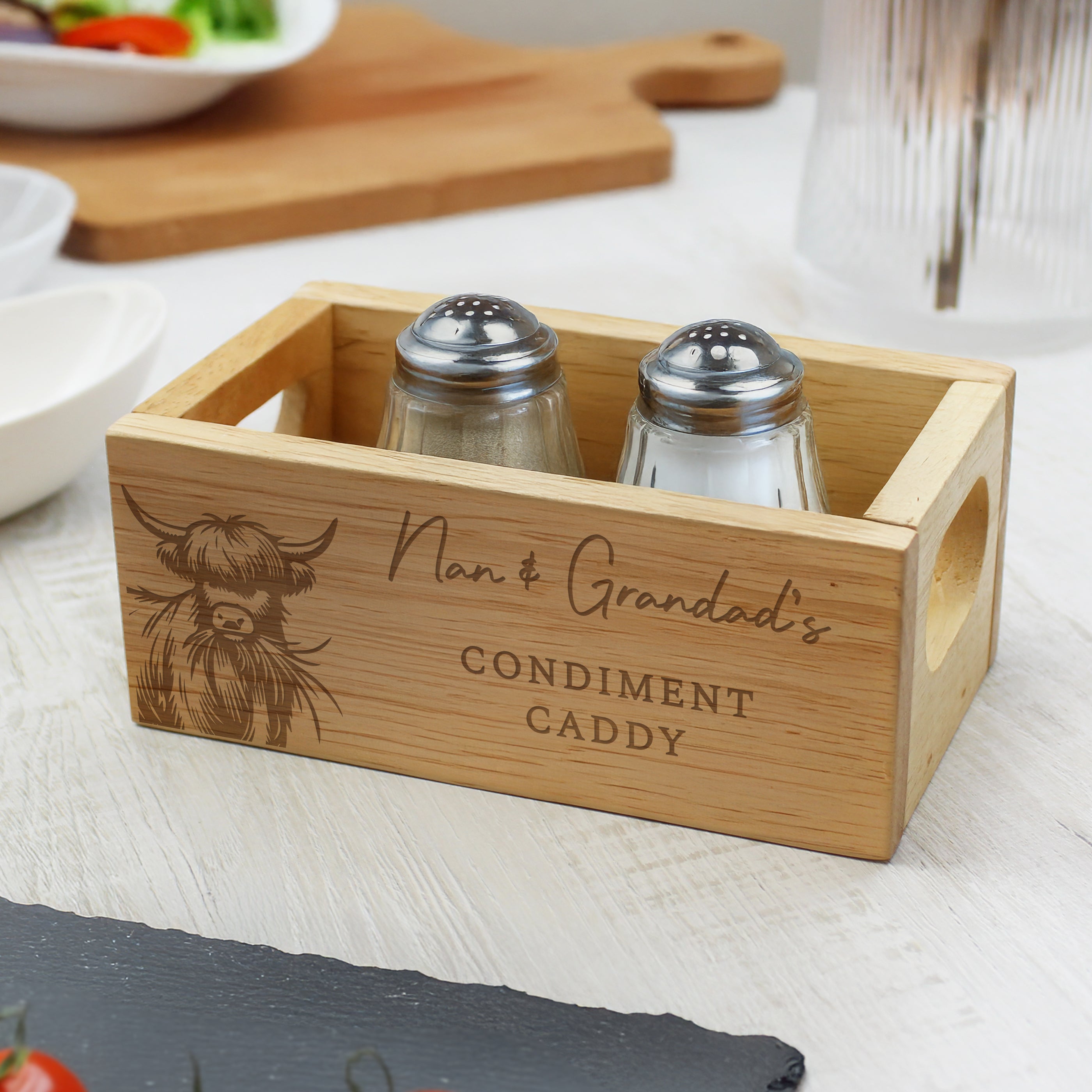 Highland Cow Wooden Box