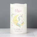 Personalised Baby Unicorn Nightlight LED Candle