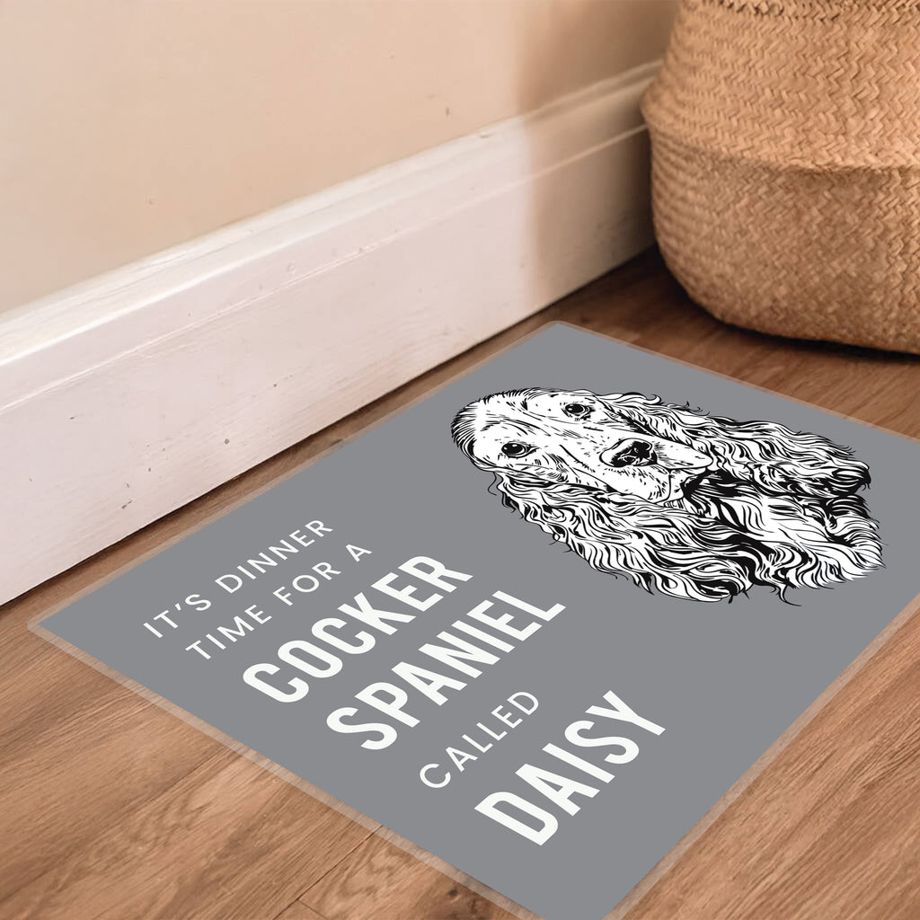 Personalised Dog Breed Food Mat