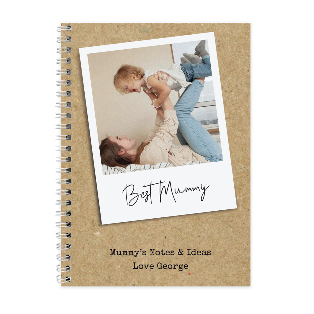 Personalised Photo Upload Polaroid Notebook