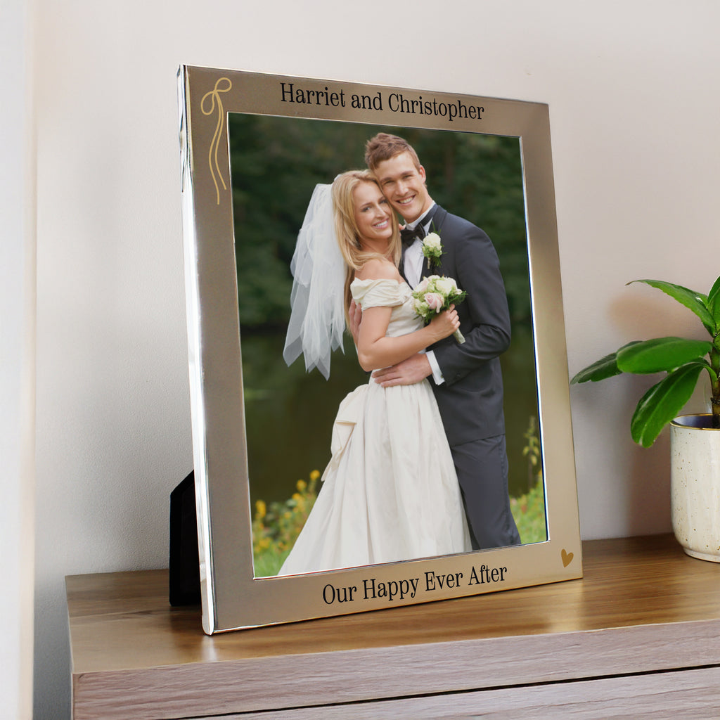 Personalised Black & Gold Free Text 8x10 Photo Frame
