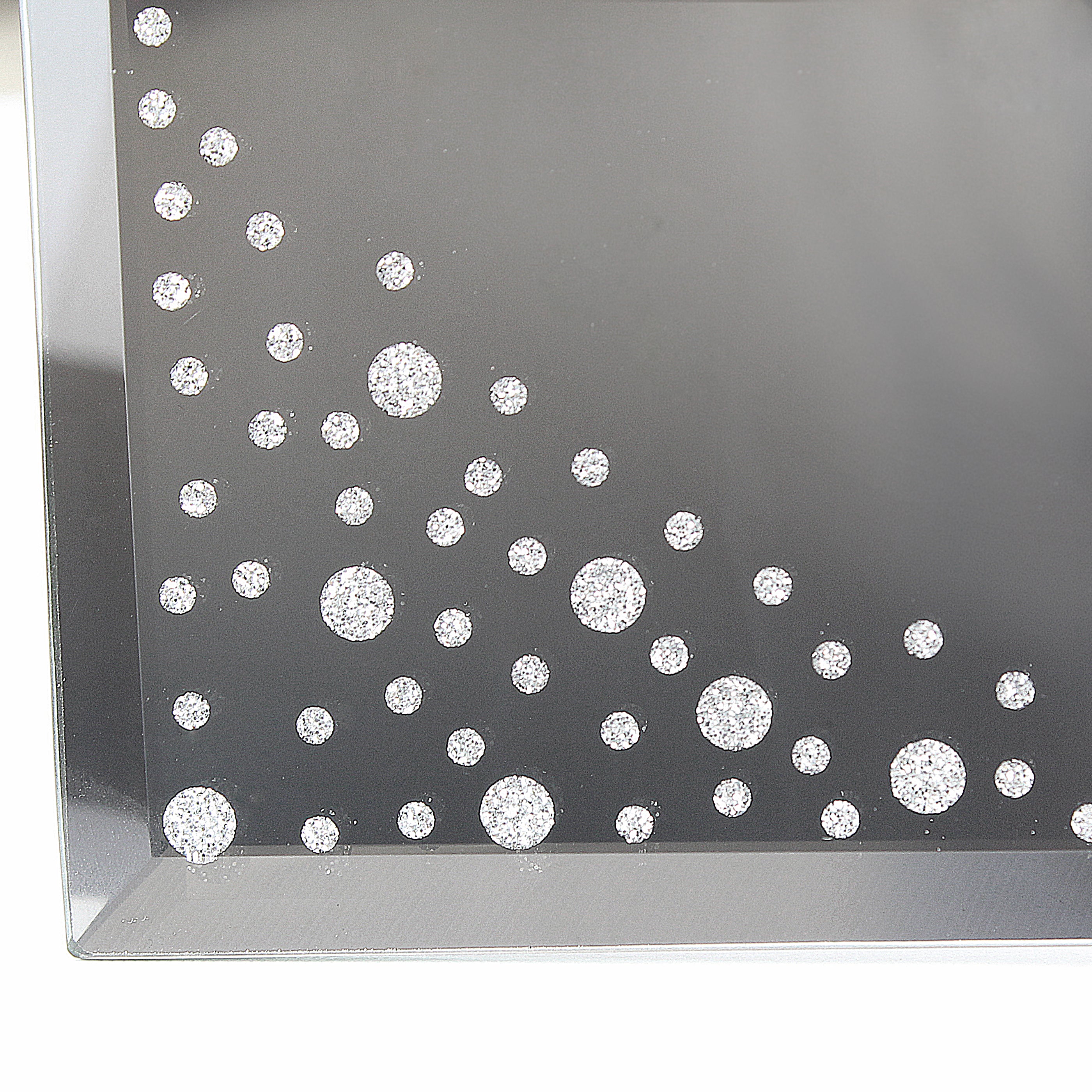 Personalised Any Message 6x4 Landscape Diamante Glass Photo Frame